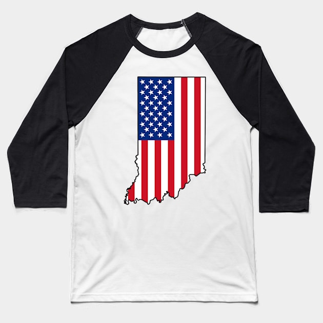 Indiana USA Baseball T-Shirt by somekindofguru